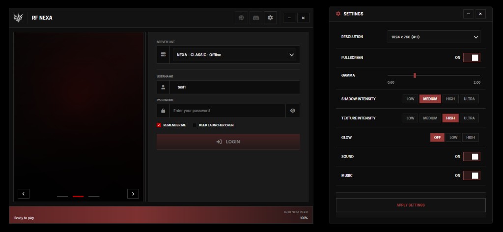 RF Online Game Launcher